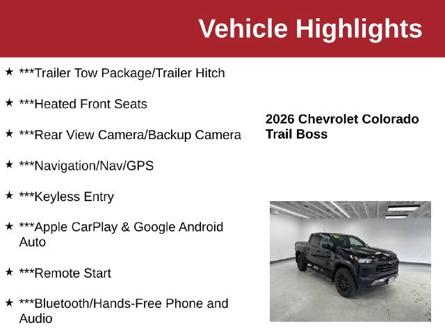 Used 2026 Chevrolet Colorado Trail Boss AWD/4WD image 10