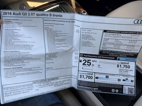 Used 2018 Audi Q5 Prestige image 52