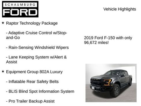 Used 2019 Ford F150 Raptor w/ Equipment Group 802A Luxury image 8