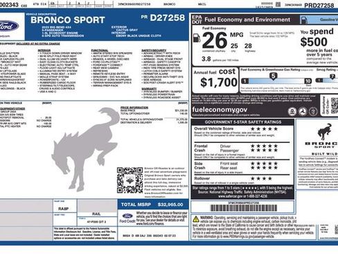 Used 2023 Ford Bronco Sport Big Bend AWD/4WD image 23