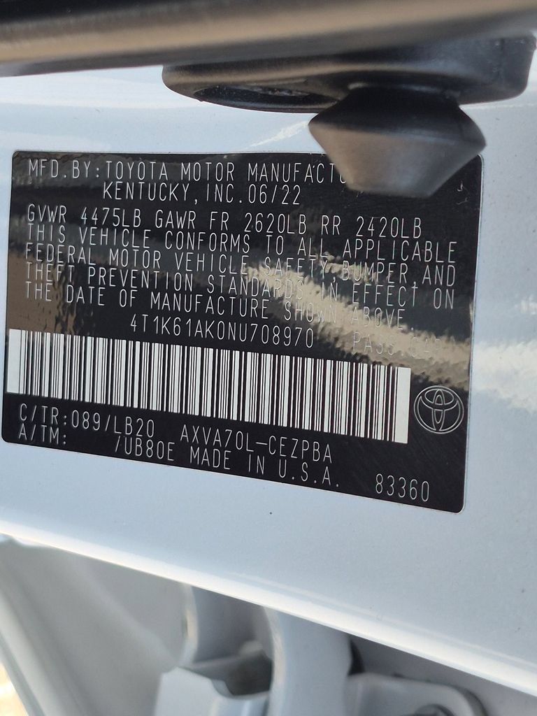 Used 2022 Toyota Camry XSE FWD image 30