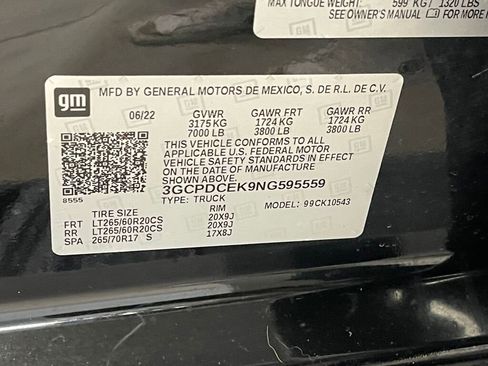 Certified 2022 Chevrolet Silverado 1500 Custom Trail Boss w/ LPO, Dark Essentials Package image 25