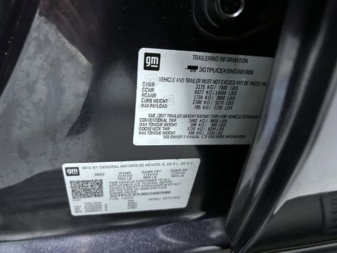 Used 2022 GMC Sierra 1500 Elevation w/ LPO, Elevation Black Package AWD/4WD image 25