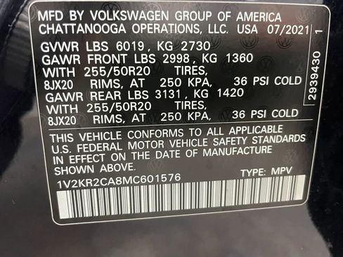 Used 2021 Volkswagen Atlas SE w/ Panoramic Sunroof Package image 21