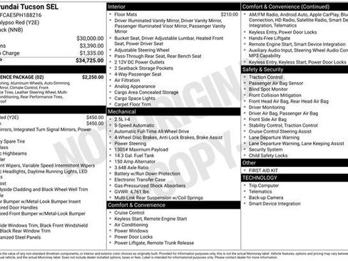 Used 2023 Hyundai Tucson SEL w/ Convenience Package image 10