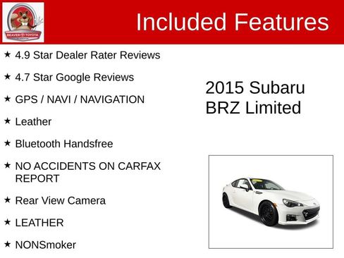 Used 2015 Subaru BRZ Limited RWD image 4