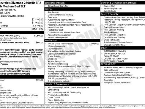Used 2025 Chevrolet Silverado 2500 ZR2 w/ Technology Package AWD/4WD image 37