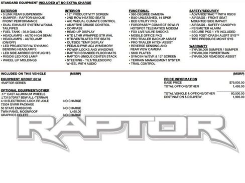 Used 2025 Ford F150 Raptor image 2