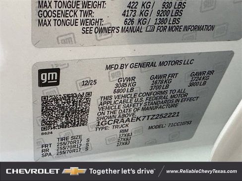 Used 2026 Chevrolet Silverado 1500 W/T image 29