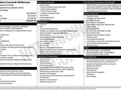 Certified 2025 Subaru Crosstrek 2.5i Wilderness AWD/4WD image 31