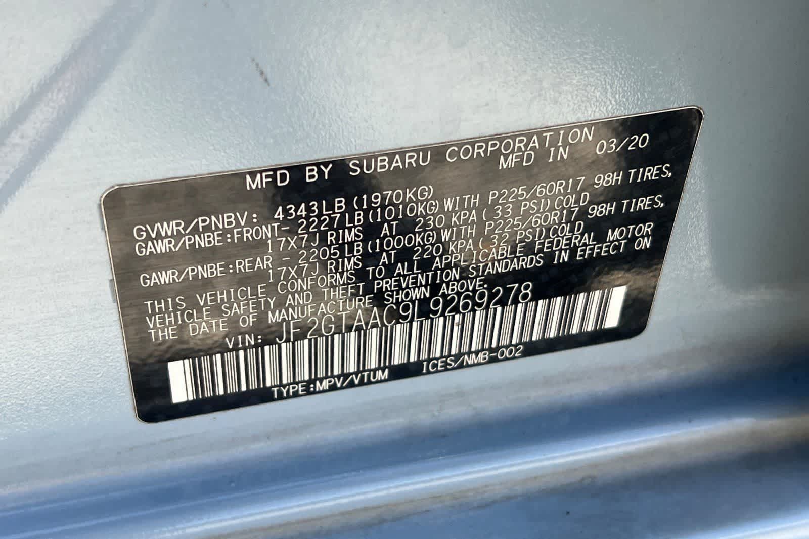 Used 2020 Subaru Crosstrek 2.0i AWD/4WD image 35