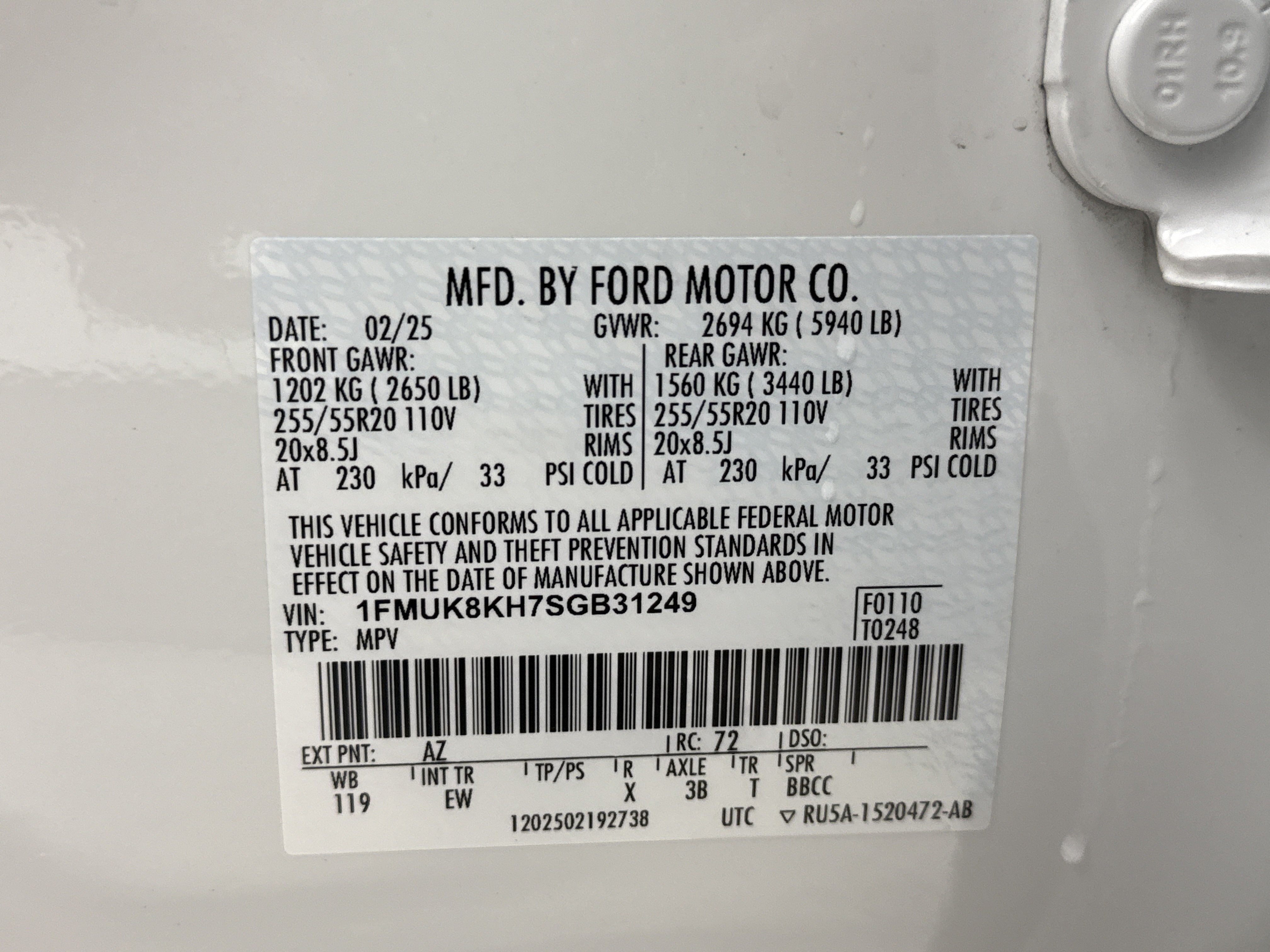 Used 2025 Ford Explorer ST-Line AWD/4WD image 27