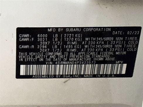 Used 2023 Subaru Ascent Limited image 32