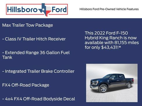 Used 2022 Ford F150 King Ranch w/ Equipment Group 601A High AWD/4WD image 3