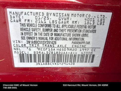 Used 2025 Nissan Sentra SV w/ All-Weather Package FWD image 32