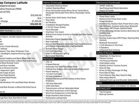 Used 2019 Jeep Compass Latitude image 26