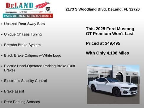 Used 2025 Ford Mustang GT Premium w/ GT Performance Package RWD image 24