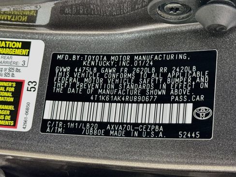 Certified 2024 Toyota Camry XSE w/ Navigation Package FWD image 29
