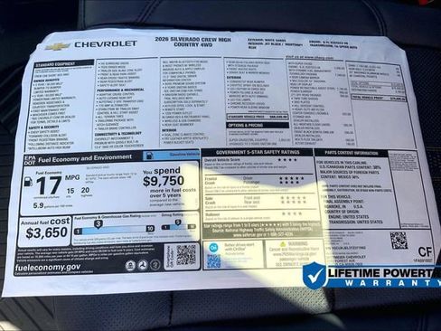 New 2026 Chevrolet Silverado 1500 High Country w/ Technology Package AWD/4WD image 15
