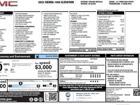 Used 2023 GMC Sierra 1500 Elevation RWD image 12