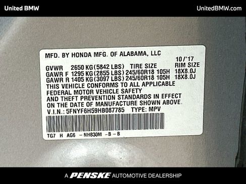 Used 2017 Honda Pilot EX-L image 15