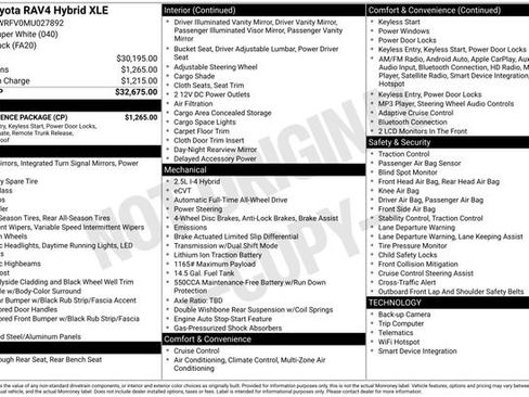 Used 2021 Toyota RAV4 XLE w/ Convenience Package image 3