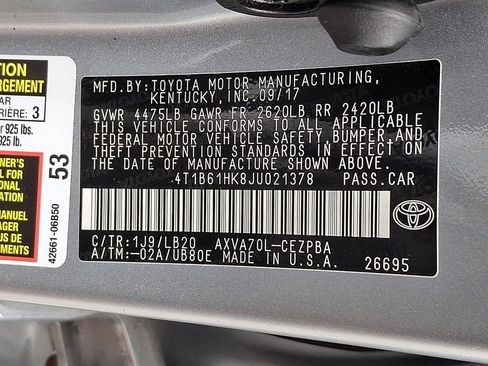Used 2018 Toyota Camry XSE FWD image 27
