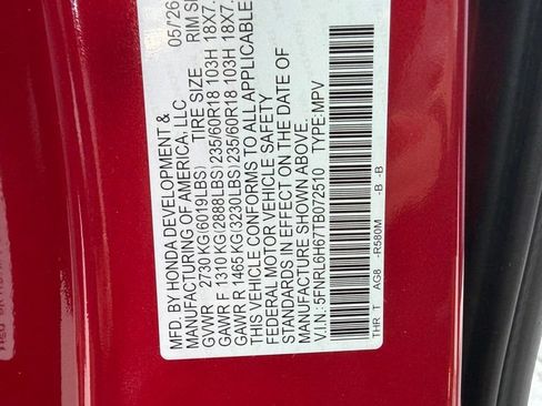 New 2026 Honda Odyssey EX-L image 26