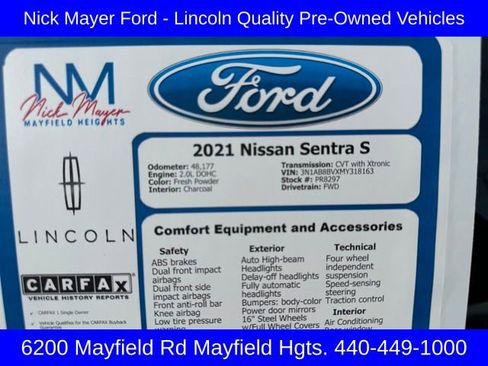 Used 2021 Nissan Sentra S image 32