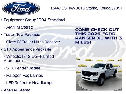 New 2026 Ford Ranger XL w/ Trailer Tow Package RWD image 15