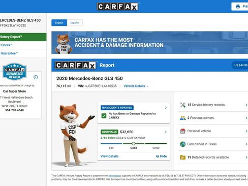 Used 2020 Mercedes-Benz GLS 450 4MATIC w/ Convenience Package image 4