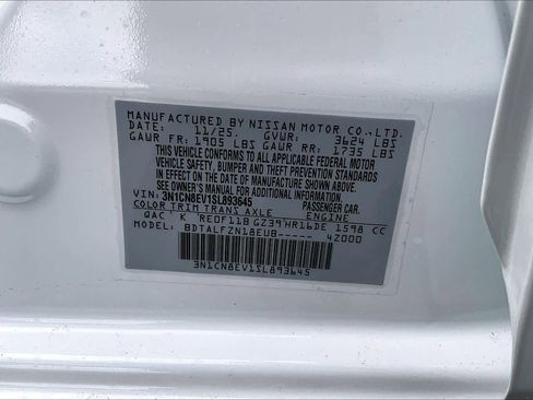 New 2025 Nissan Versa SV image 22