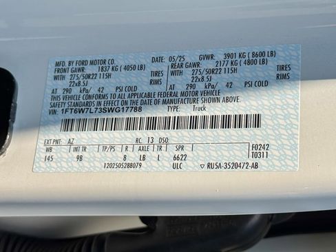 New 2025 Ford F150 Lightning Platinum w/ Dark Elements Package image 25