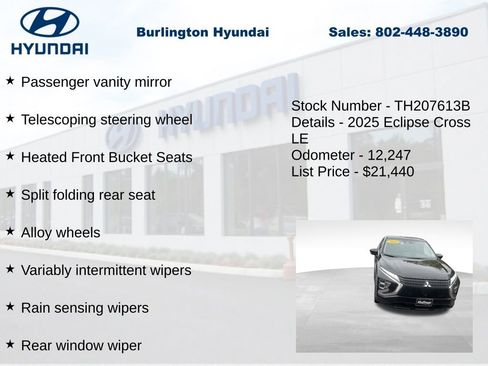 Used 2025 Mitsubishi Eclipse Cross LE AWD/4WD image 30
