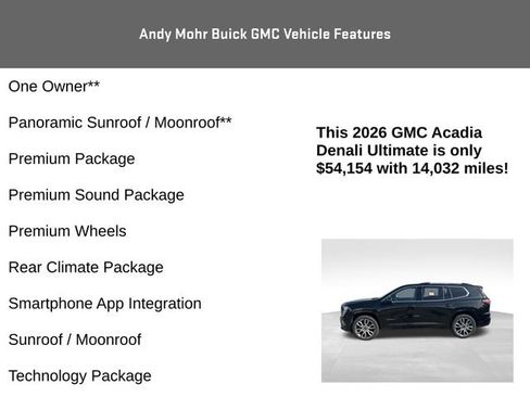 Used 2026 GMC Acadia Denali Ultimate FWD image 12