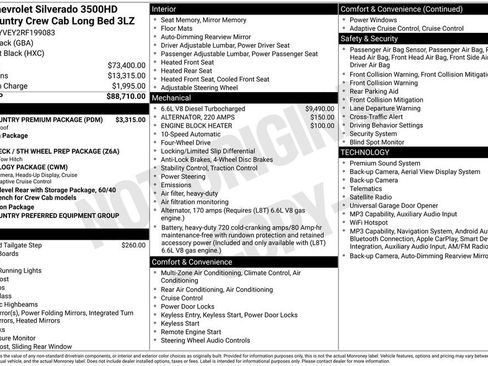 Used 2024 Chevrolet Silverado 3500 High Country w/ High Country Premium Package AWD/4WD image 15