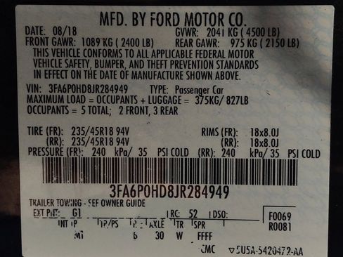 Used 2018 Ford Fusion SE w/ Equipment Group 201A image 33