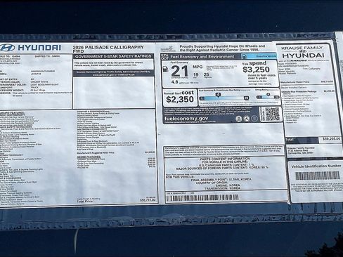 New 2026 Hyundai Palisade Calligraphy image 14