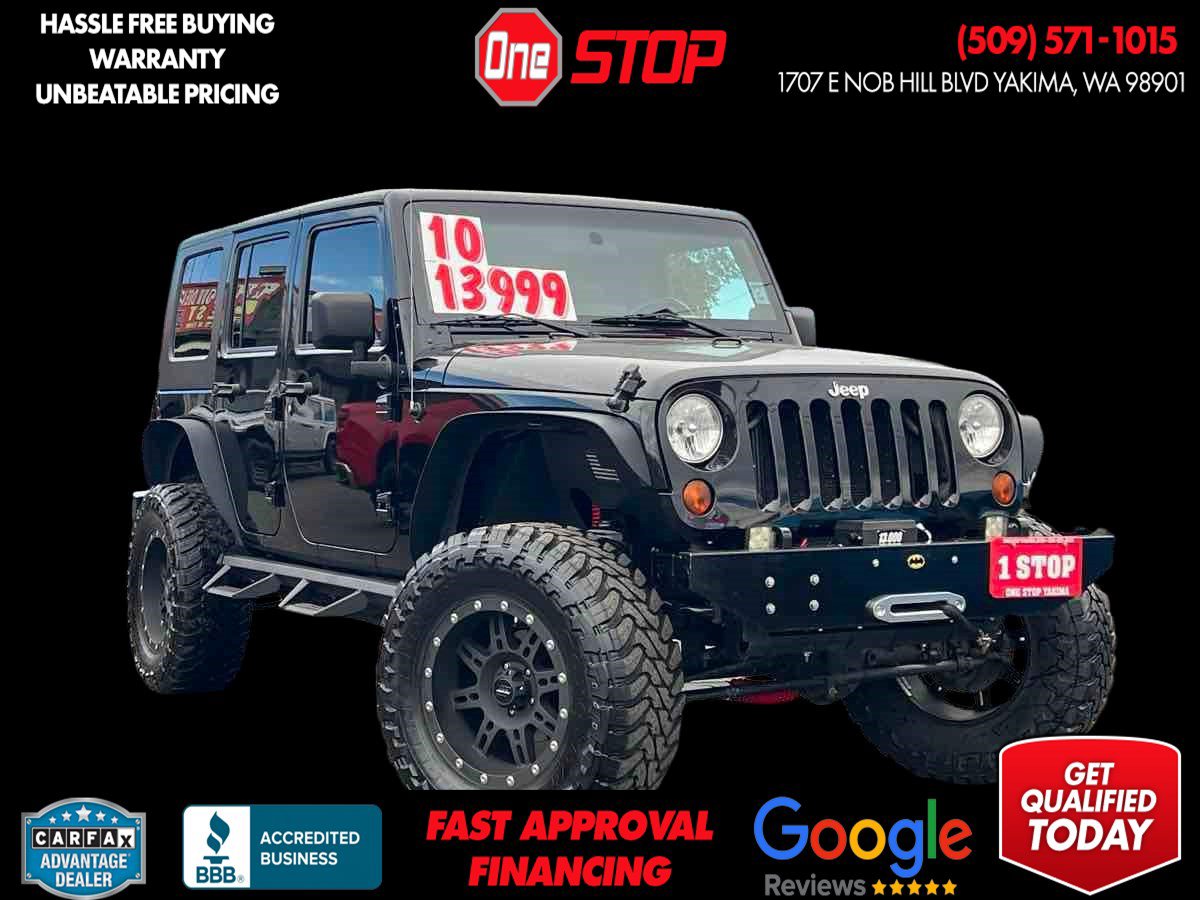 Used 2010 Jeep Wrangler Unlimited Rubicon w/ Dual Top Group AWD/4WD image 1