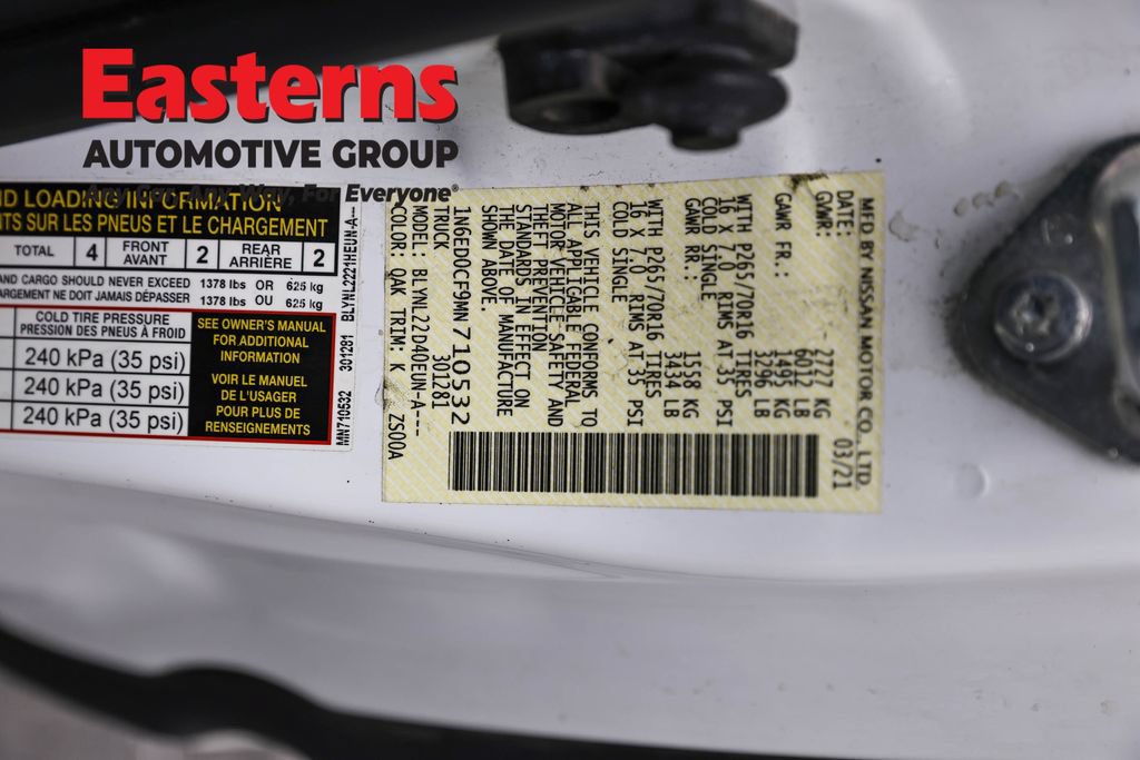 Used 2021 Nissan Frontier SV AWD/4WD image 33