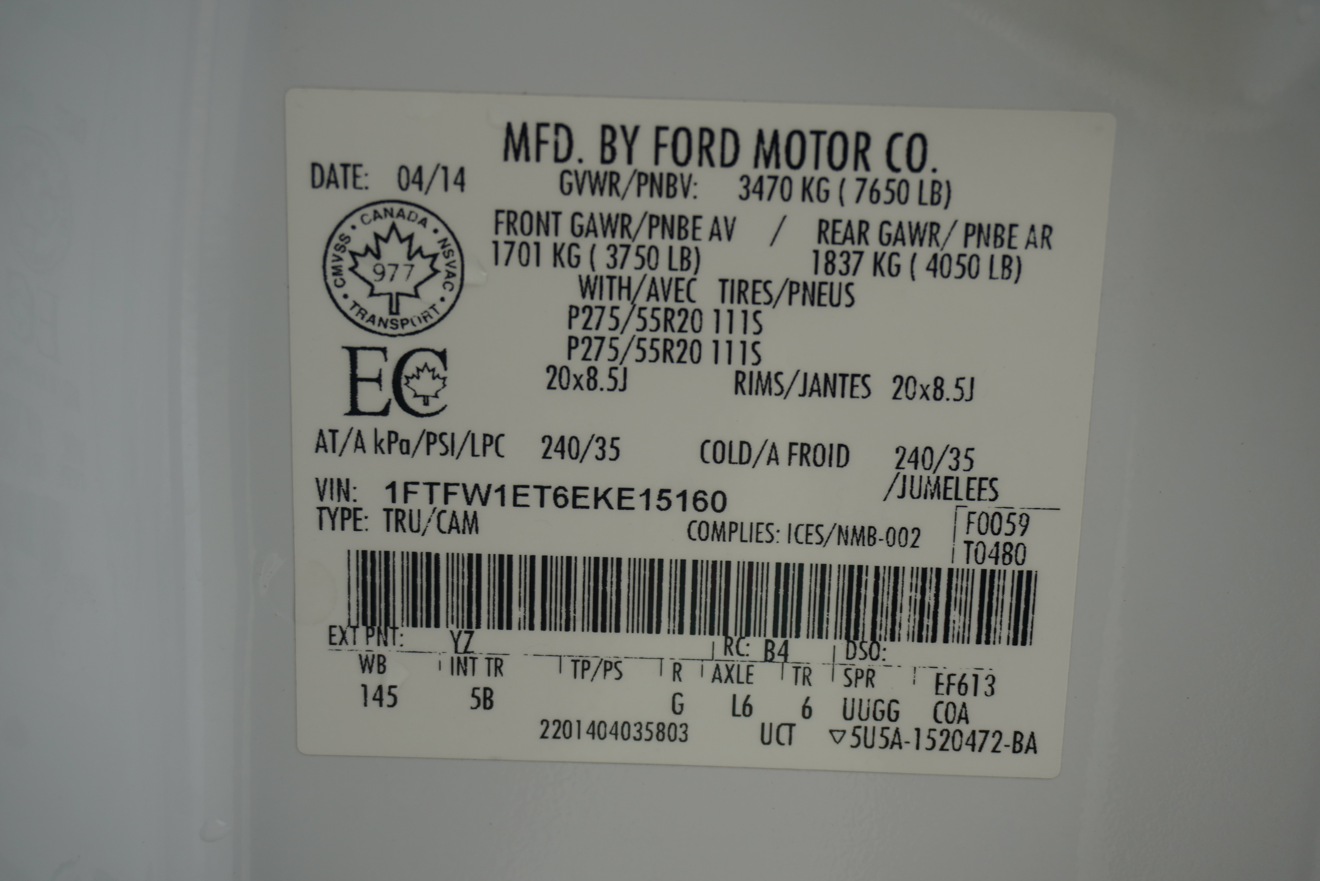 Used 2014 Ford F150 FX4 w/ Equipment Group 402A Luxury AWD/4WD image 35