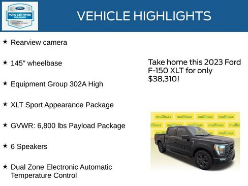 Used 2023 Ford F150 XLT w/ Equipment Group 302A High RWD image 22