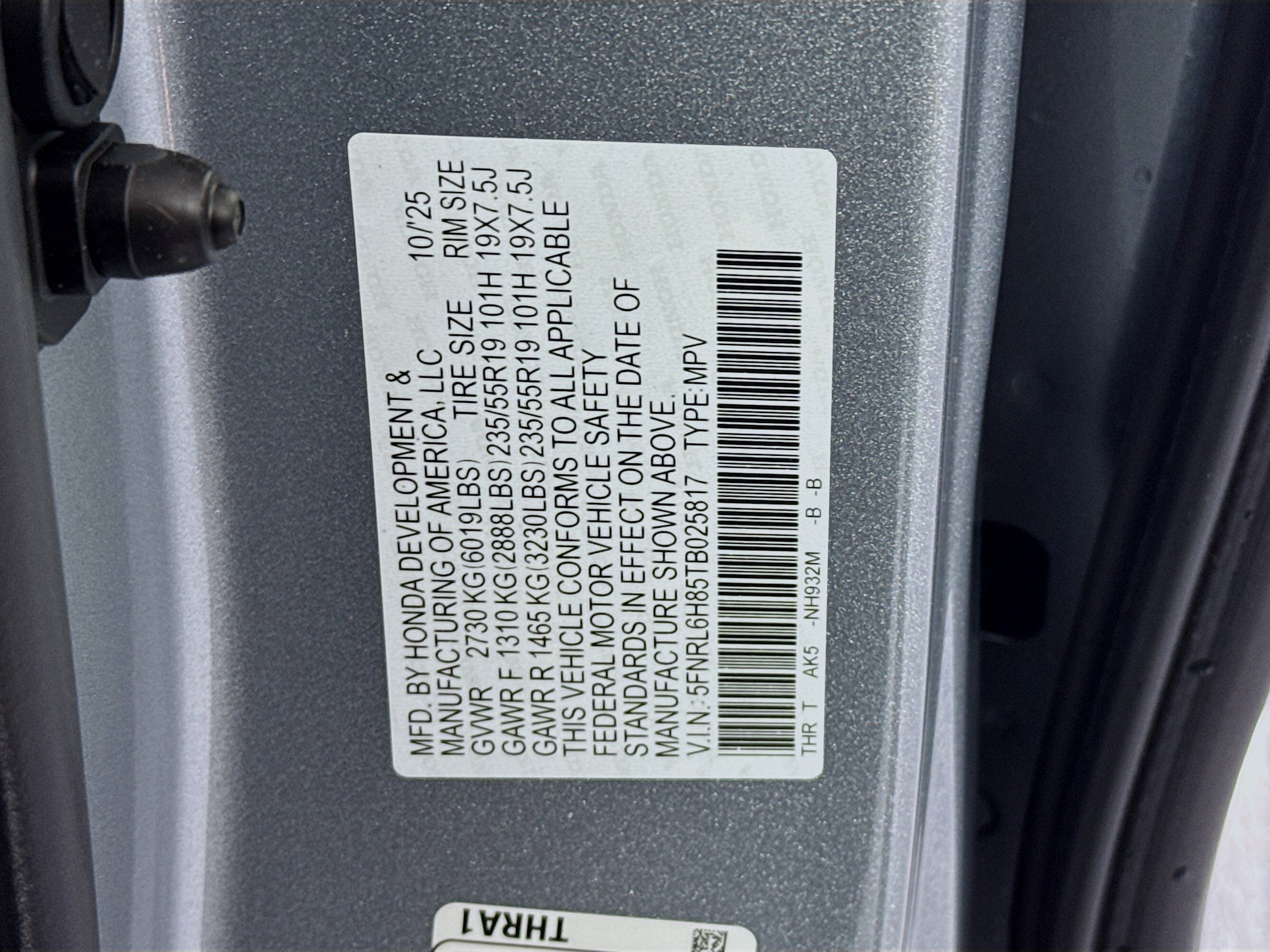 New 2026 Honda Odyssey Sport-L image 35