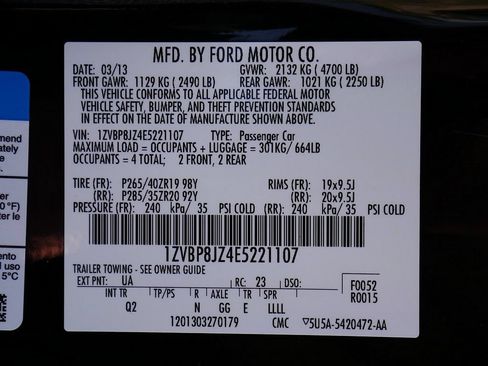 Used 2014 Ford Mustang Shelby GT500 w/ Equipment Group 821A RWD image 63