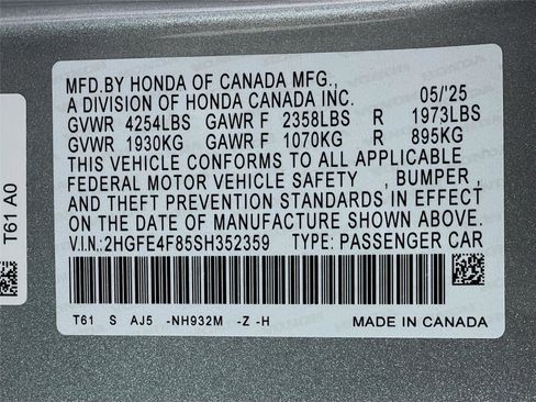Used 2025 Honda Civic Sport Touring image 38