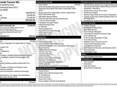 Used 2023 Hyundai Tucson SEL w/ Convenience Package AWD/4WD image 37