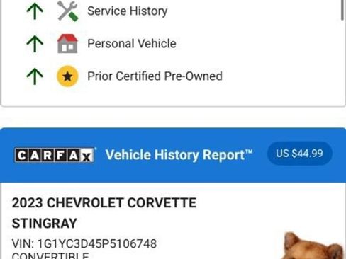 Used 2023 Chevrolet Corvette Stingray w/ Z51 Performance Package image 11