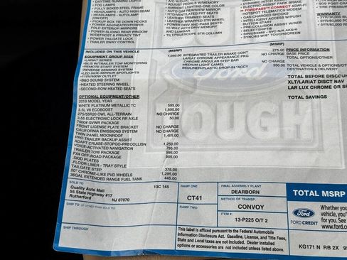 Used 2019 Ford F150 Lariat w/ Equipment Group 502A Luxury image 41