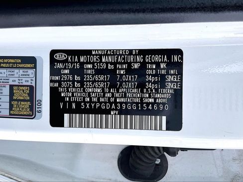 Used 2016 Kia Sorento AWD w/ LX Convenience Package image 35