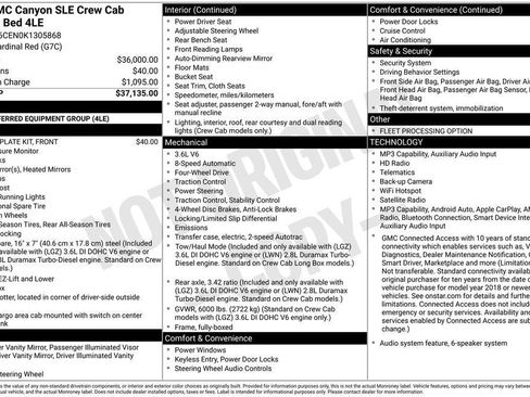 Used 2019 GMC Canyon SLE AWD/4WD image 26